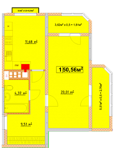 Однокомнатная квартира