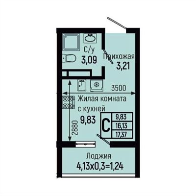 Квартира Студия