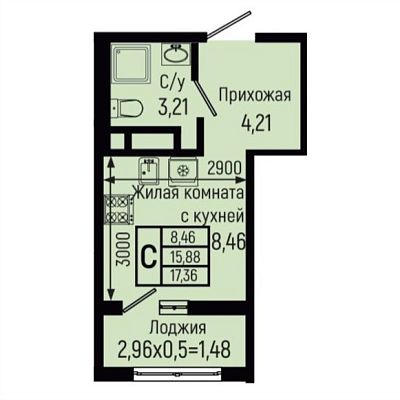 Квартира Студия